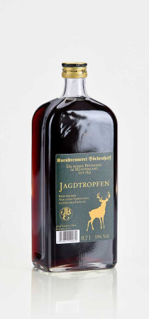 0,7 l Jagdtropfen Kräuterlikör Glasflasche 35 % Vol.